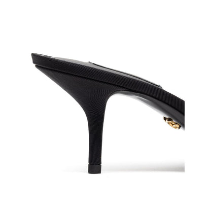 Dolce & Gabbana Cordonet Embroidery Heel Slipper Mules