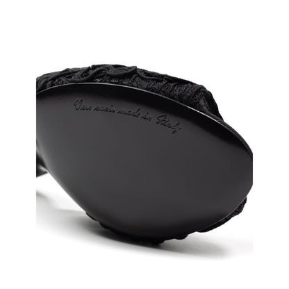 Dolce & Gabbana Cordonet Embroidery Heel Slipper Mules