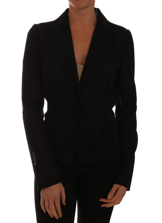  - Semi-Transparent Darkgreen Nylon Blazer