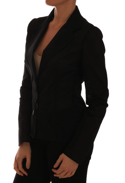  - Semi-Transparent Darkgreen Nylon Blazer