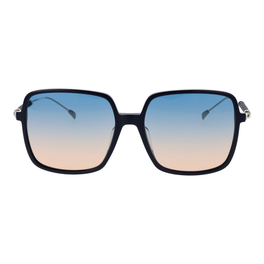 Tod's Blue Women Square Sunglasses with Gradient Lenses