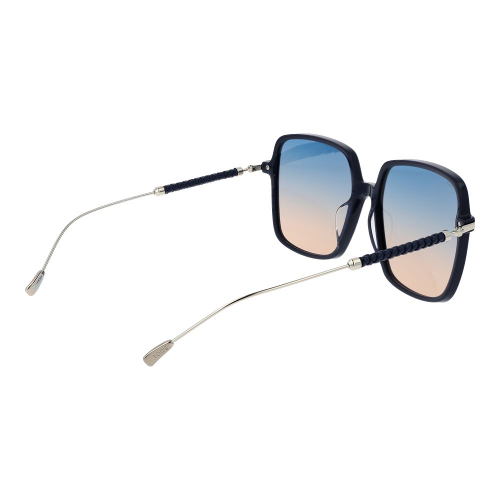 Tod's Blue Women Square Sunglasses with Gradient Lenses