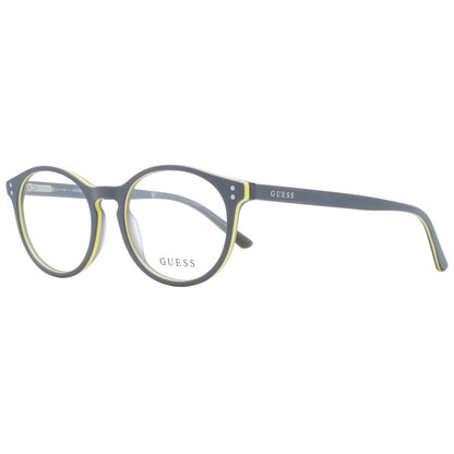 Guess Unisex Optical Frames – Grey Round Full-Rim, 49mm