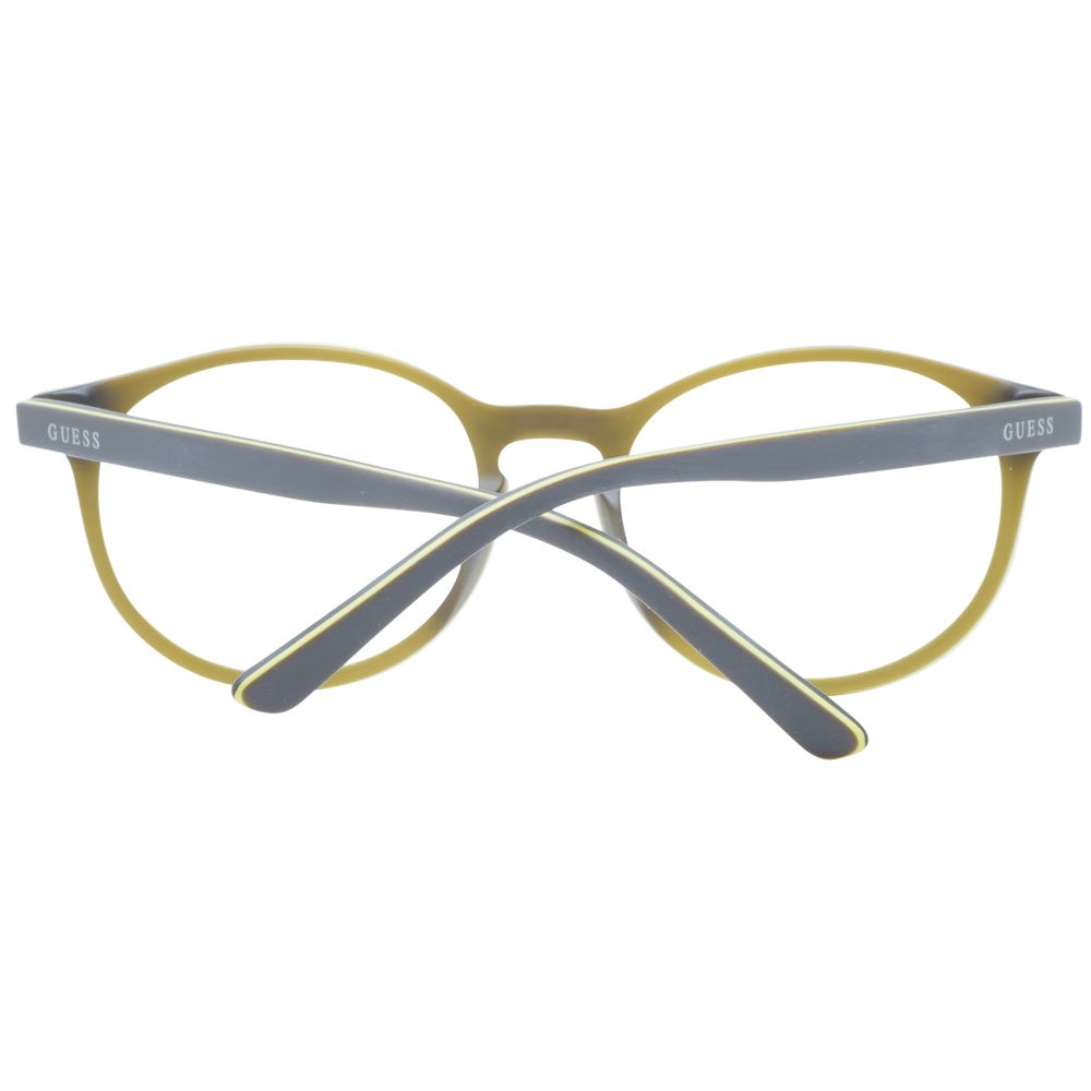 Guess Unisex Optical Frames – Grey Round Full-Rim, 49mm