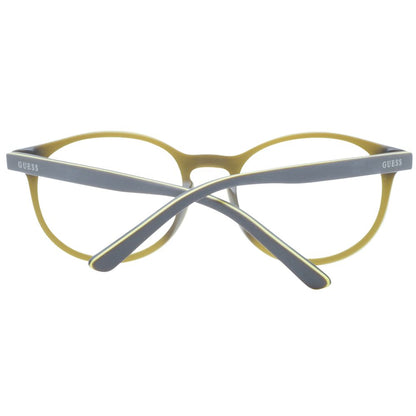 Guess Unisex Optical Frames – Grey Round Full-Rim, 49mm