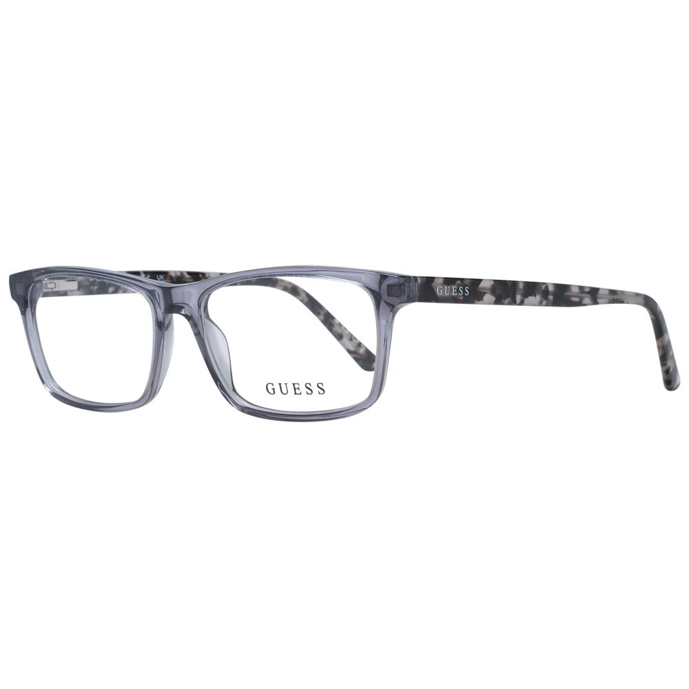 Guess Unisex Grey Optical Frames – Rectangle Full-Rim, 49mm