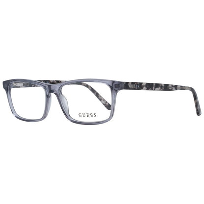 Guess Unisex Grey Optical Frames – Rectangle Full-Rim, 49mm