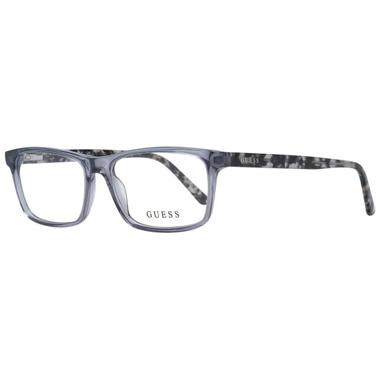 Guess Unisex Grey Optical Frames – Rectangle Full-Rim, 49mm