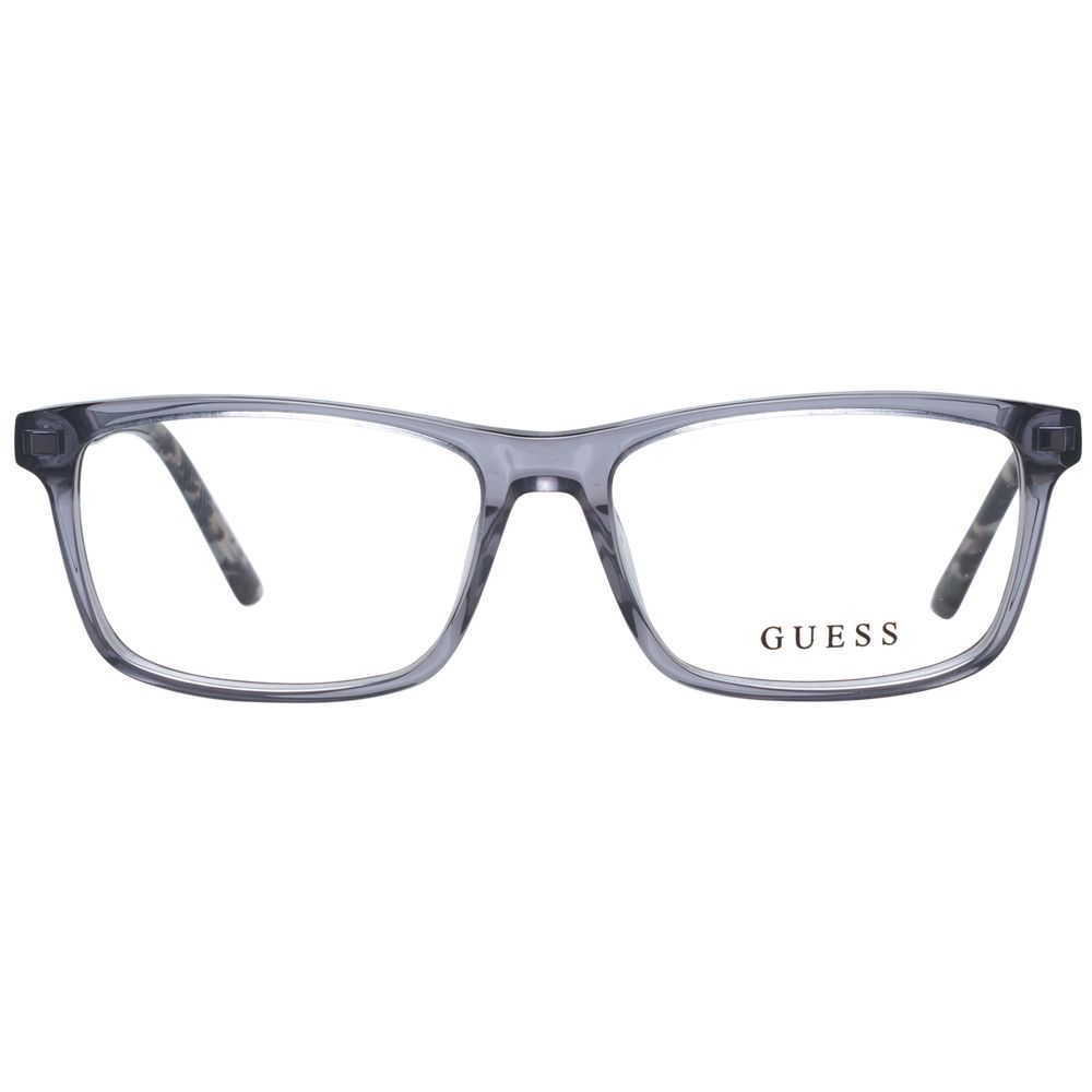 Guess Unisex Grey Optical Frames – Rectangle Full-Rim, 49mm