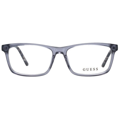 Guess Unisex Grey Optical Frames – Rectangle Full-Rim, 49mm