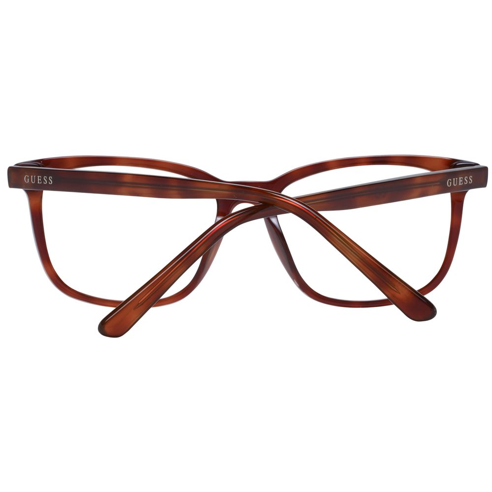 Guess Unisex Optical Frames – Brown Square Full-Rim, 49mm