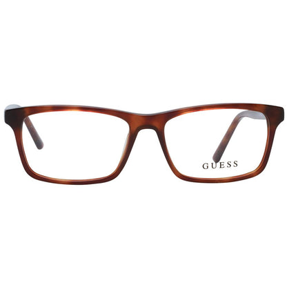 Guess Brown Unisex Optical Frames – Rectangle Full-Rim, 49mm