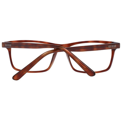 Guess Brown Unisex Optical Frames – Rectangle Full-Rim, 49mm