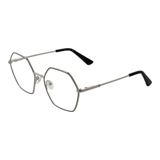 Guess Women’s Optical Glasses – Silver Geometric Frame, 54mm