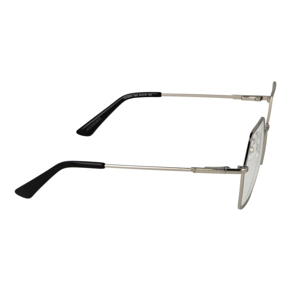 Guess Women’s Optical Glasses – Silver Geometric Frame, 54mm