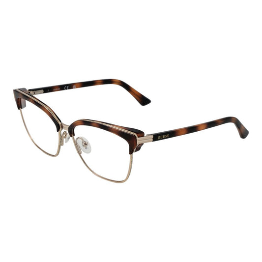 Guess Women’s Optical Glasses – Brown Browline Frame, 54mm