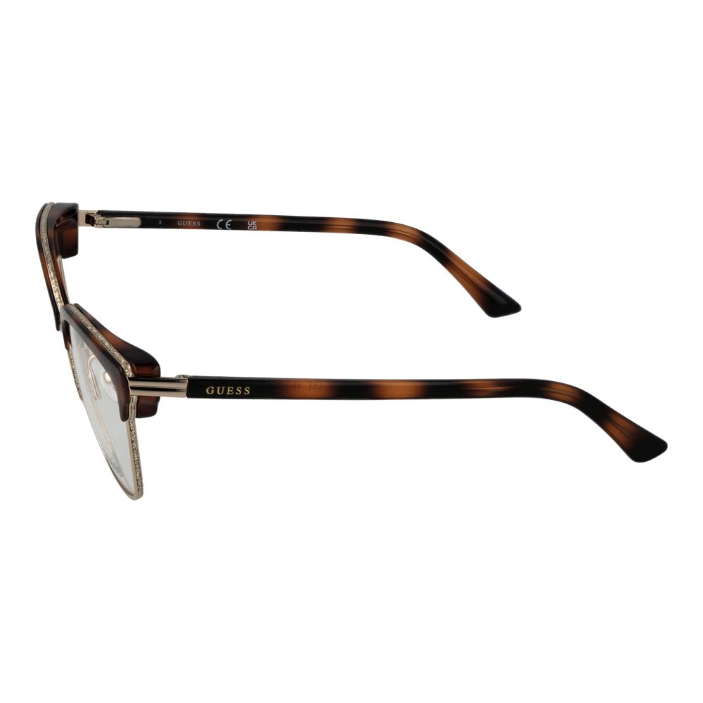 Guess Women’s Optical Glasses – Brown Browline Frame, 54mm