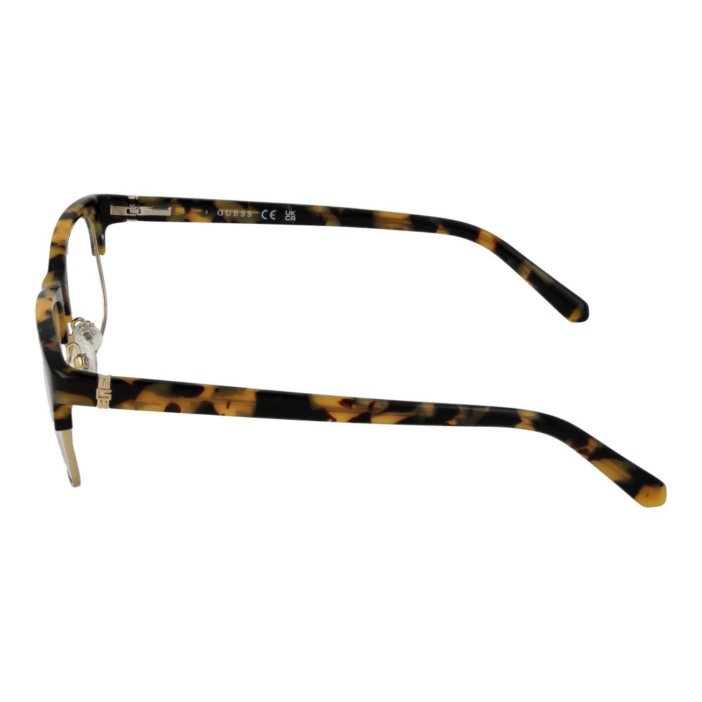 Guess Men's Brown Optical Frames – Stylish Browline Design