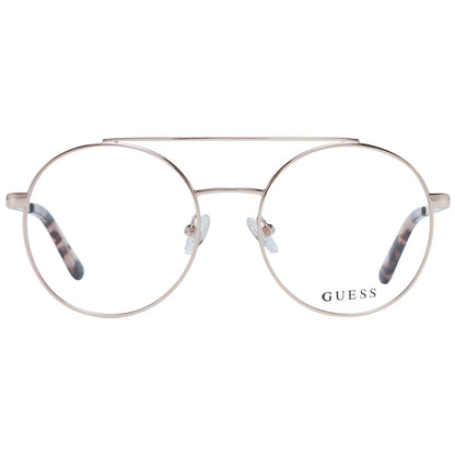 Guess Women’s Rose Gold Optical Glasses – Aviator Frame, 52mm
