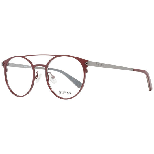 Guess Men’s Optical Frames – Red Aviator Style, 50mm