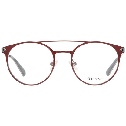 Guess Men’s Optical Frames – Red Aviator Style, 50mm