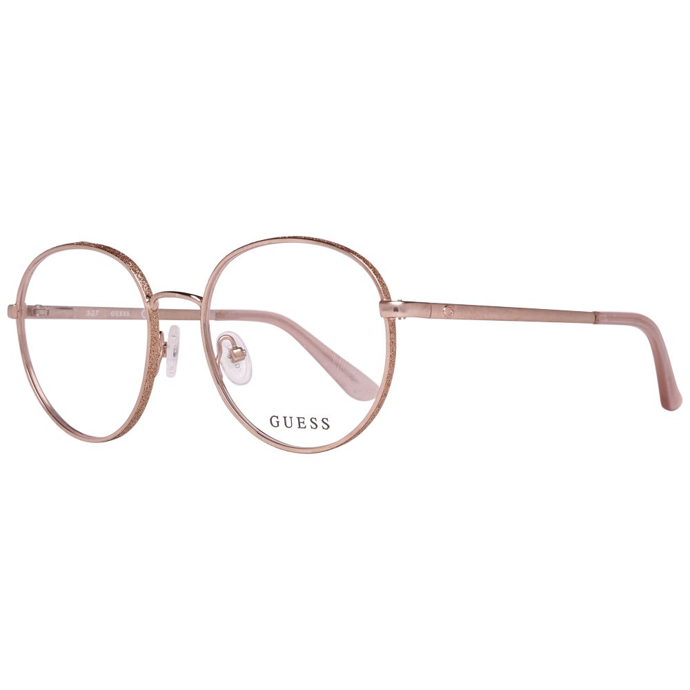 Guess Women's Optical Frames – Gold Full-Rim Panto Style