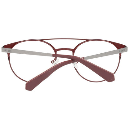 Guess Men’s Optical Frames – Red Aviator Style, 50mm