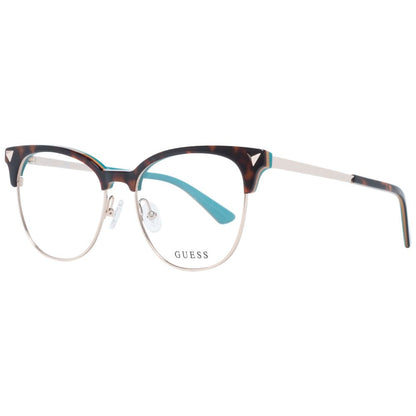 Guess Women’s Optical Frames – Brown Browline Style, 53mm