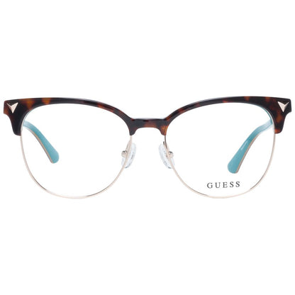 Guess Women’s Optical Frames – Brown Browline Style, 53mm
