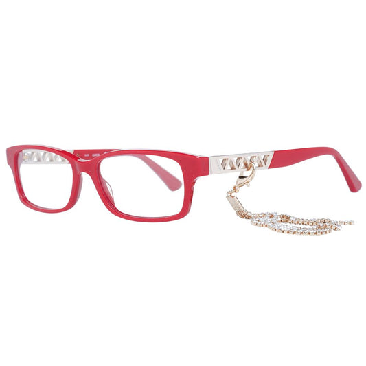Guess Women’s Optical Frames – Red Rectangle Full-Rim, 54mm