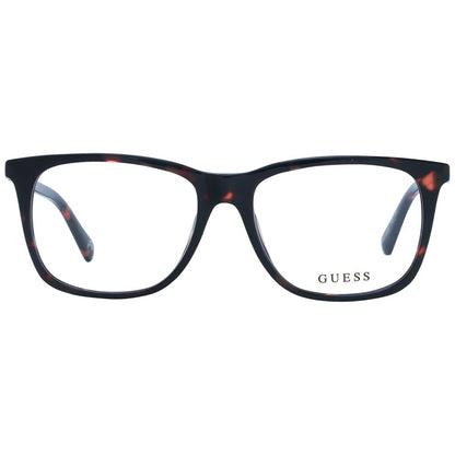 Guess Unisex Brown Optical Frames – Square Full-Rim, 54mm