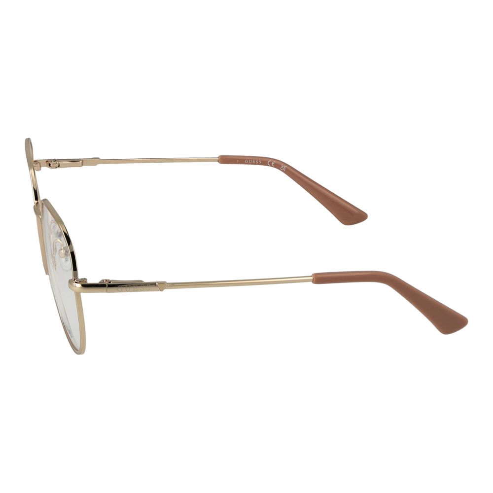 Guess Women’s Optical Glasses – Gold Round Frame, 53mm