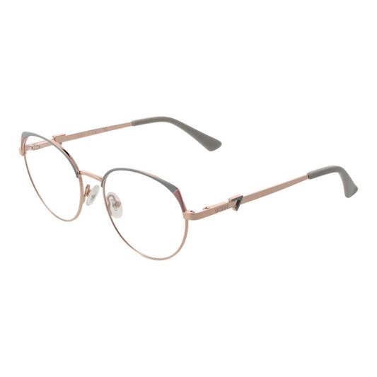 Guess Women’s Optical Glasses – Rose Gold Round Frame, 51mm