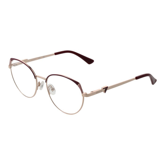 Guess Women’s Optical Glasses – Rose Gold Round Frame, 51mm