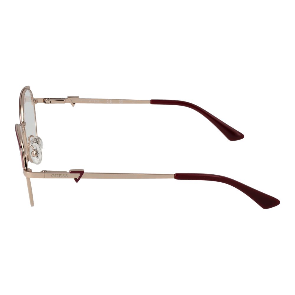 Guess Women’s Optical Glasses – Rose Gold Round Frame, 51mm