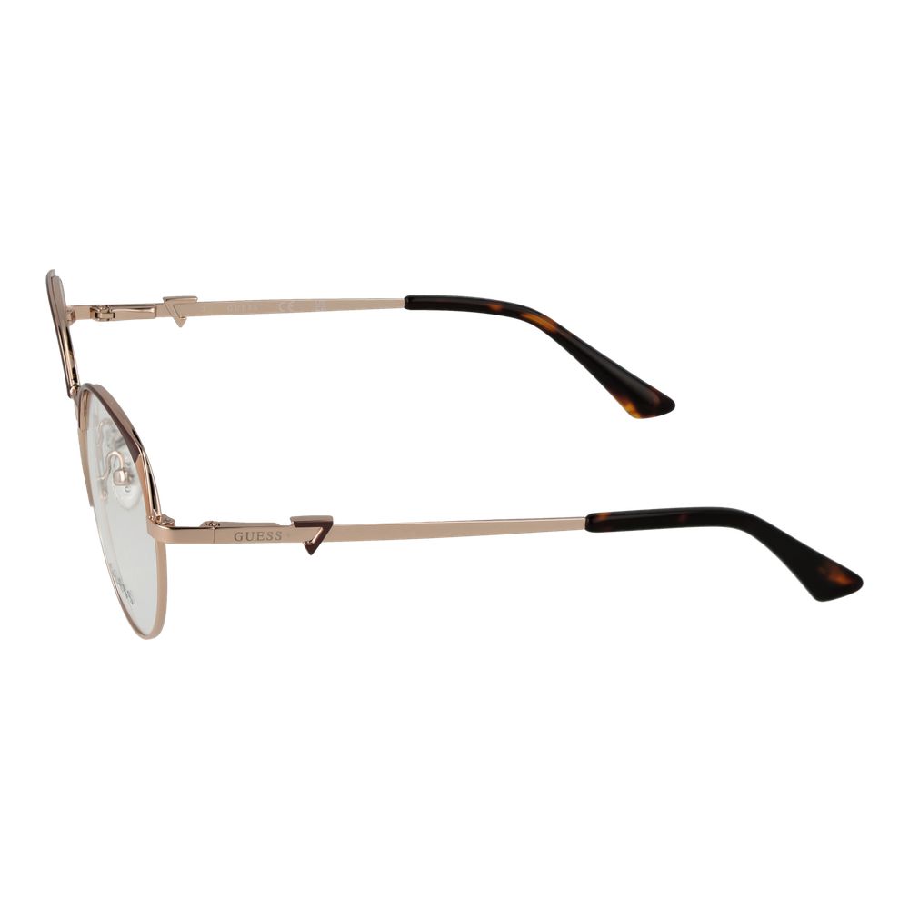 Guess Women’s Optical Glasses – Gold Round Frame, 53mm
