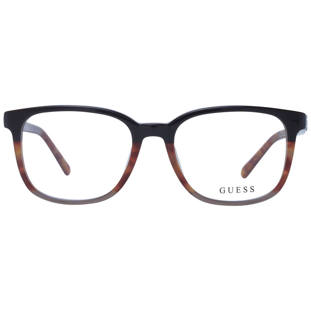 Guess Brown Men’s Optical Frames – Square Full-Rim, 53mm