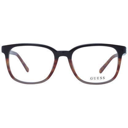 Guess Brown Men’s Optical Frames – Square Full-Rim, 53mm