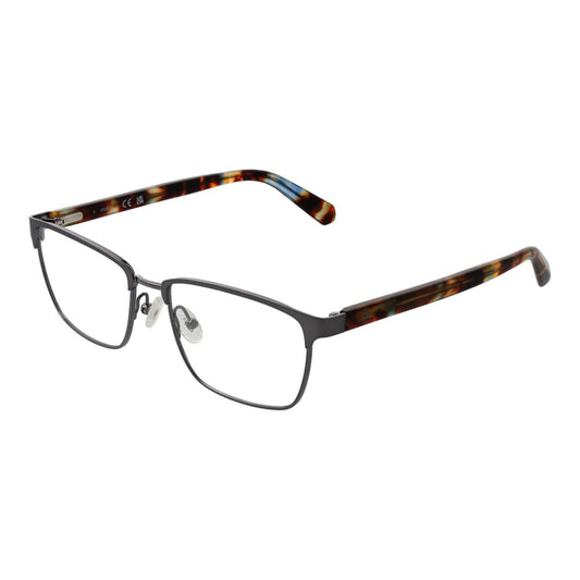 Guess Gray Men’s Optical Frames – Gunmetal Rectangle Design