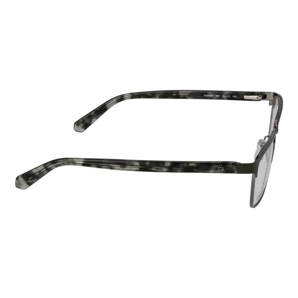 Guess Men's Optical Glasses – Green Rectangle Frame, 55mm