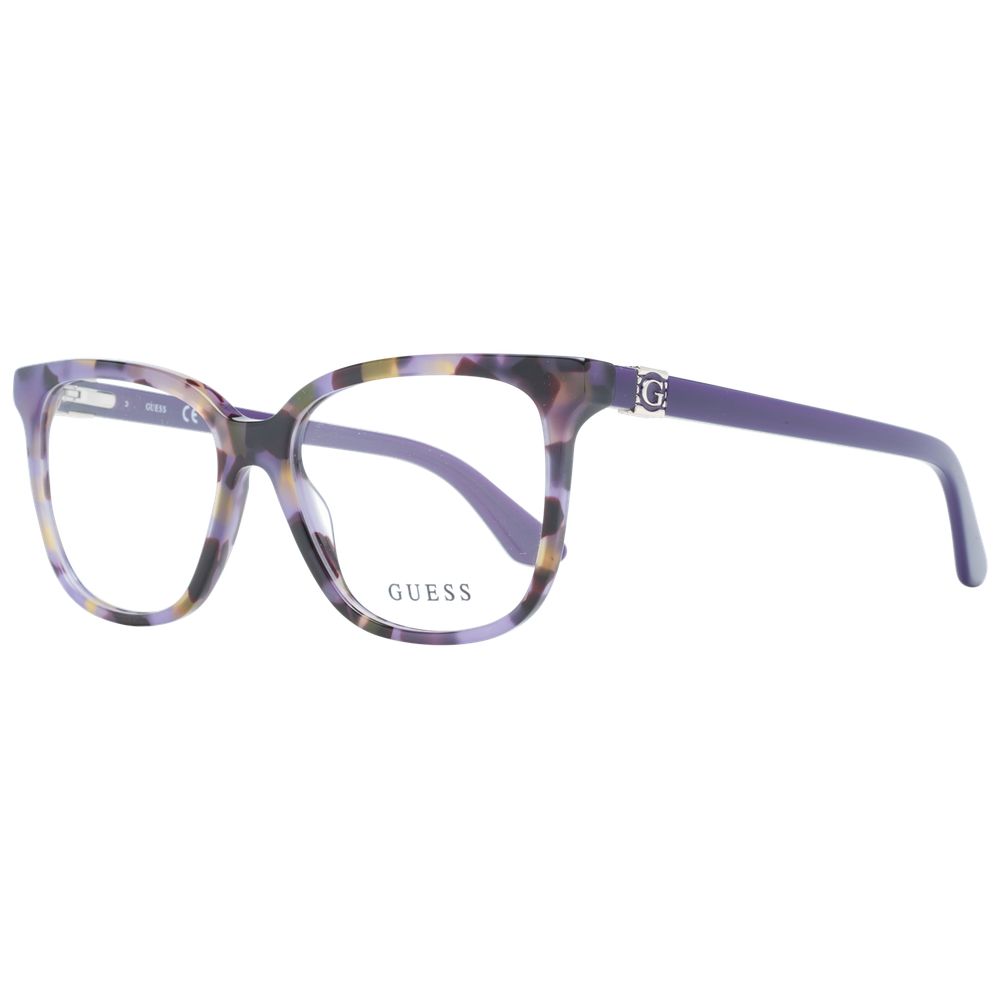Guess Women’s Purple Optical Frames – Square Full-Rim, 52mm