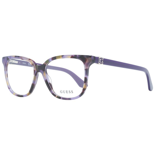 Guess Women’s Purple Optical Frames – Square Full-Rim, 52mm