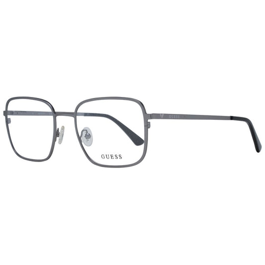 Guess Men's Optical Glasses – Gunmetal Square Frame, 54mm