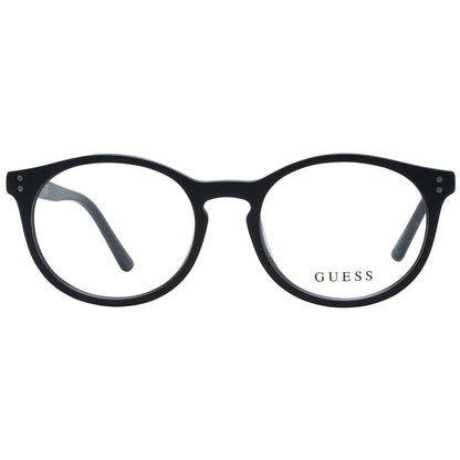 Guess Unisex Optical Glasses – Black Round Frame, 47mm