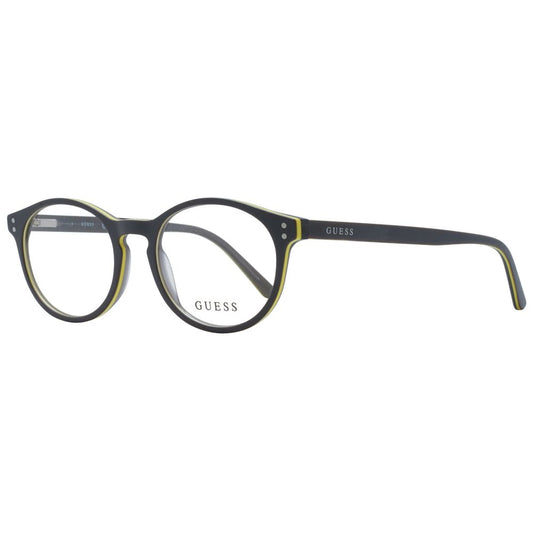 Guess Unisex Optical Frames – Grey Round Full-Rim, 47mm