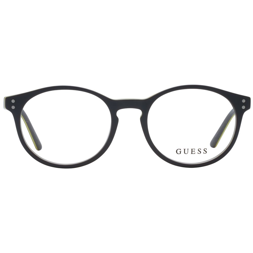 Guess Unisex Optical Frames – Grey Round Full-Rim, 47mm