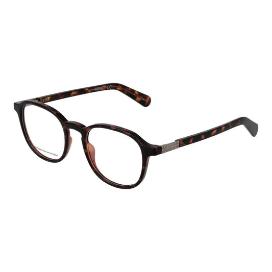 Guess Women's Optical Frames – Brown Round Full-Rim, 48mm
