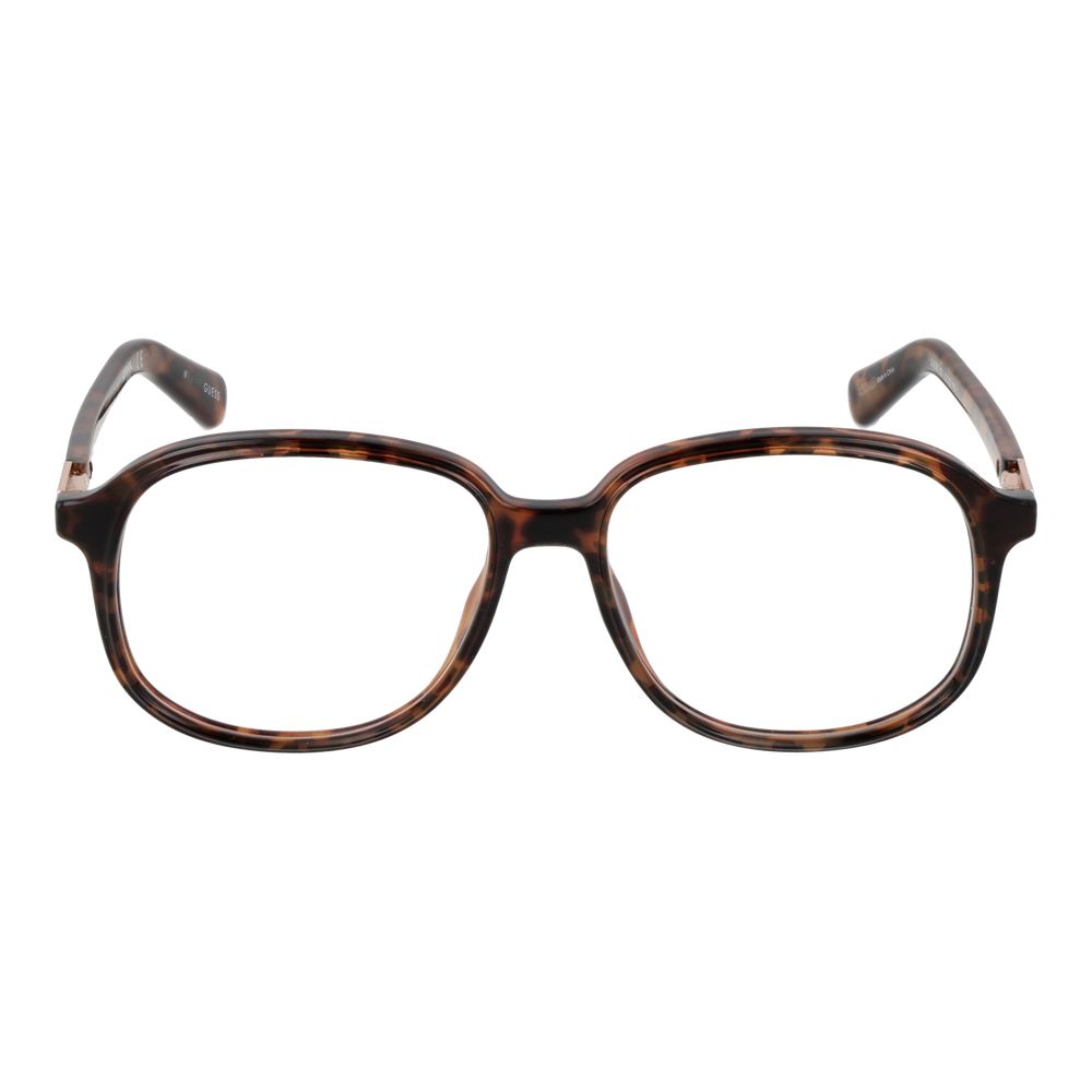 Guess Brown Unisex Optical Frames – Full-Rim Round Design, 53mm