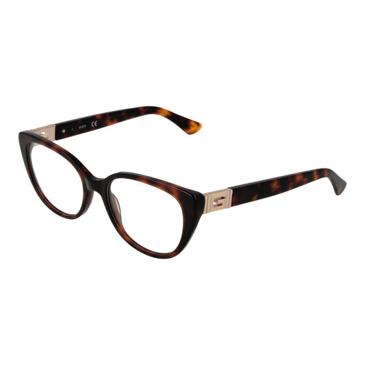 Guess Women's Optical Frames – Brown Cat Eye Style, 51mm