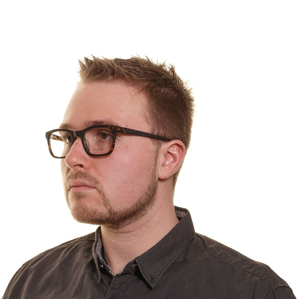 Guess Brown Men’s Optical Frames – Rectangle Full-Rim, 51mm